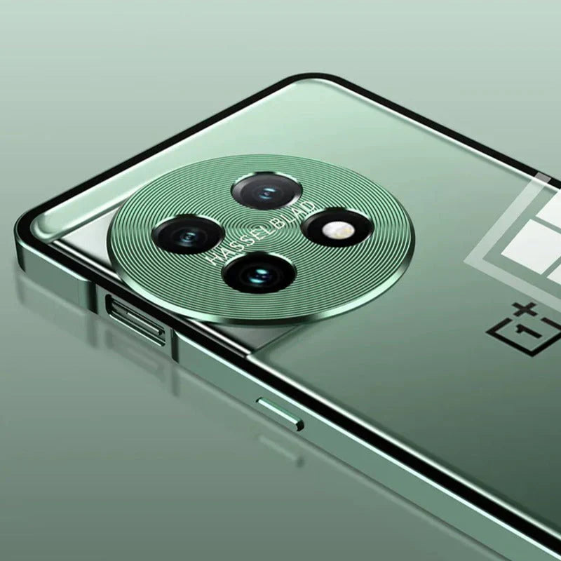 Aluminium Frame Glass Back Case For OnePlus