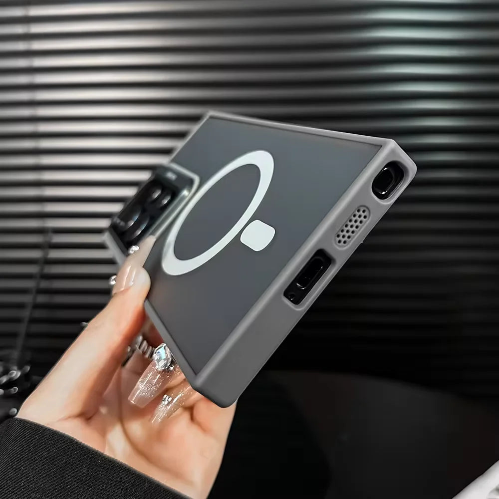 Samsung Galaxy Ultra 5G New Frosted Matte Magnetic Metal Kickstand Shockproof Phone Case Cover
