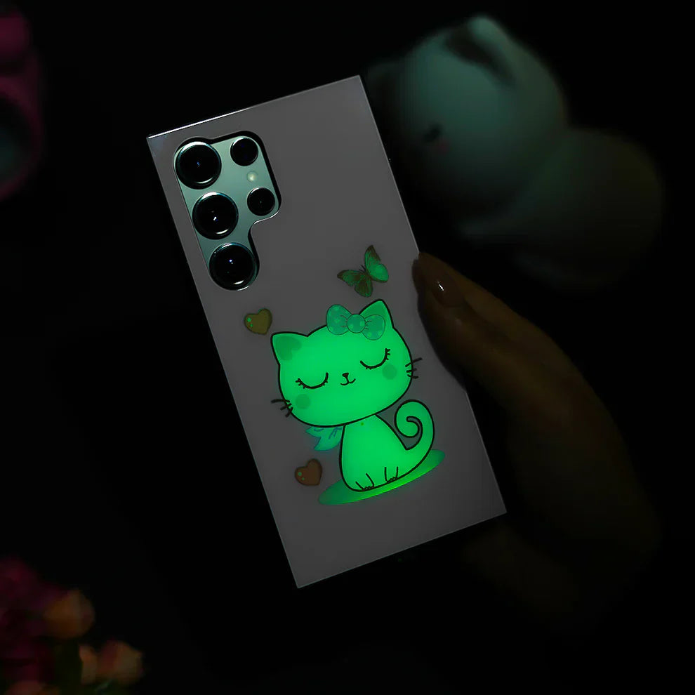 CuteCat RGB LED Luminous Case For Samsung