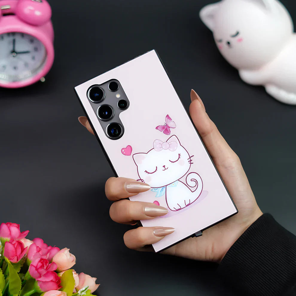 CuteCat RGB LED Luminous Case For Samsung