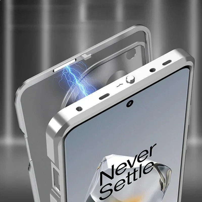 Aluminium Frame Glass Back Case For OnePlus