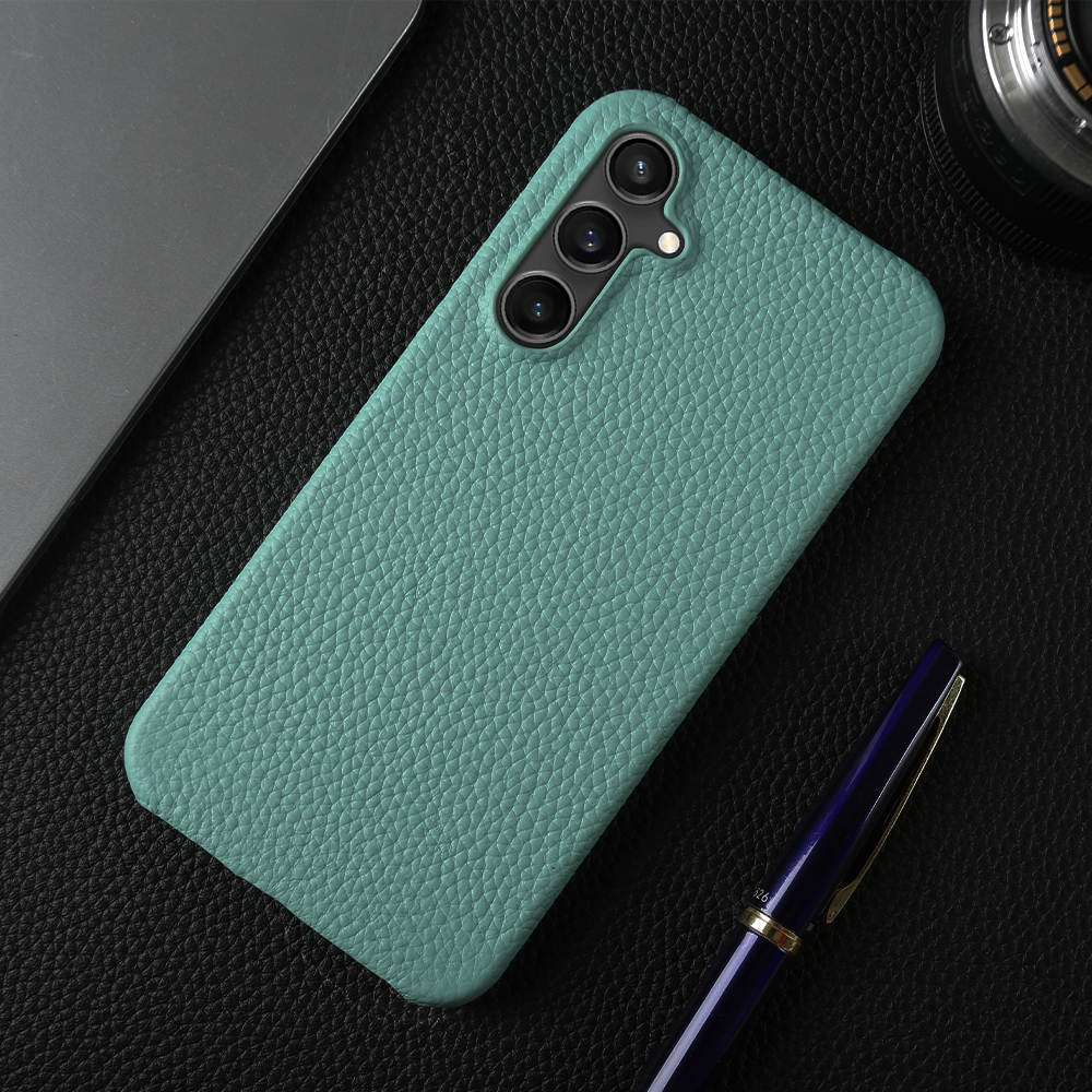 Luxury Real Leather S Series Phone Case For Samsung (Lychee Pattern)