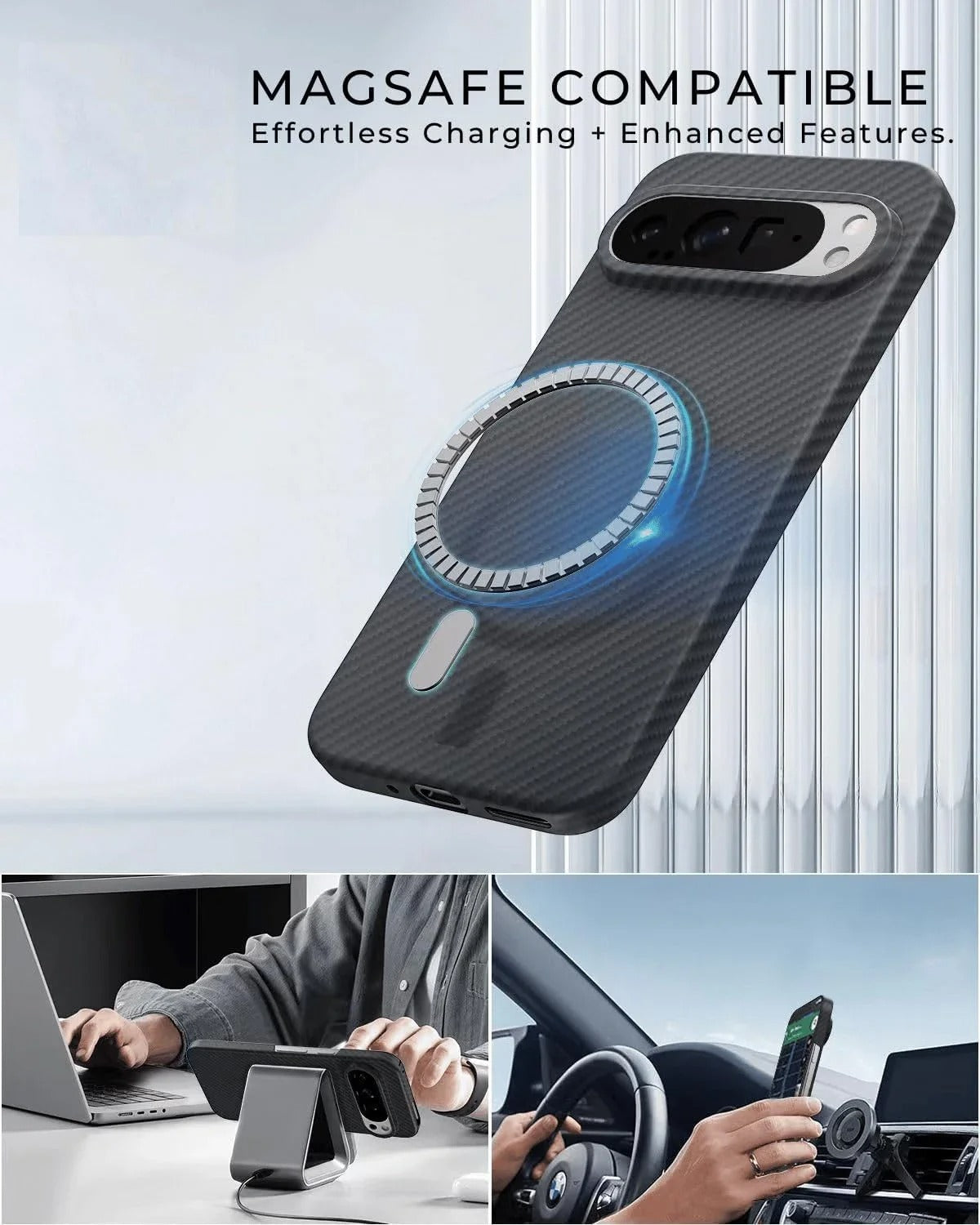 ArmaCarbon Pixel 10,9 – Ultra-Thin MagSafe Fiber Case