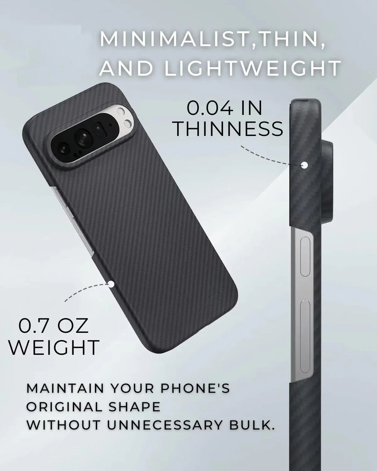 ArmaCarbon Pixel 10,9 – Ultra-Thin MagSafe Fiber Case