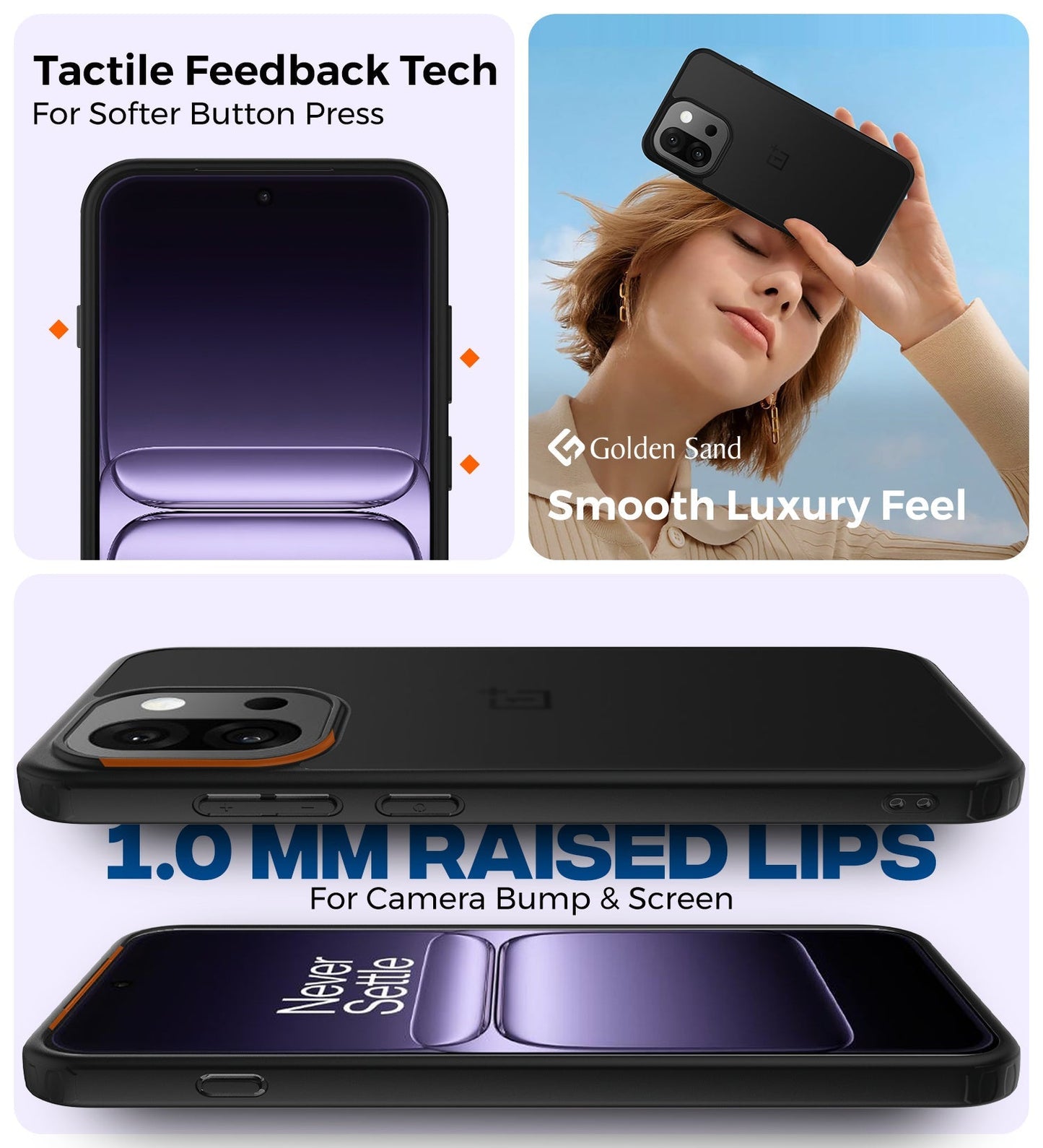OnePlus 13s 5G (6.32 inch) Back Cover | Rugged Frosted Series, Black