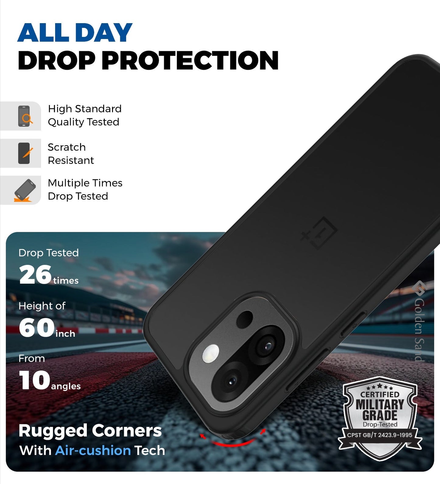 OnePlus 13s 5G (6.32 inch) Back Cover | Rugged Frosted Series, Black