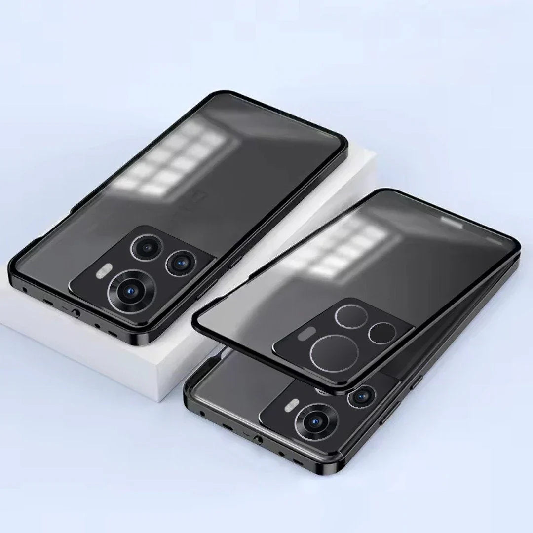 Aluminium Frame Glass Back Case For OnePlus