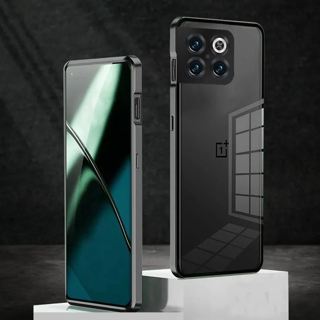 Aluminium Frame Glass Back Case For OnePlus