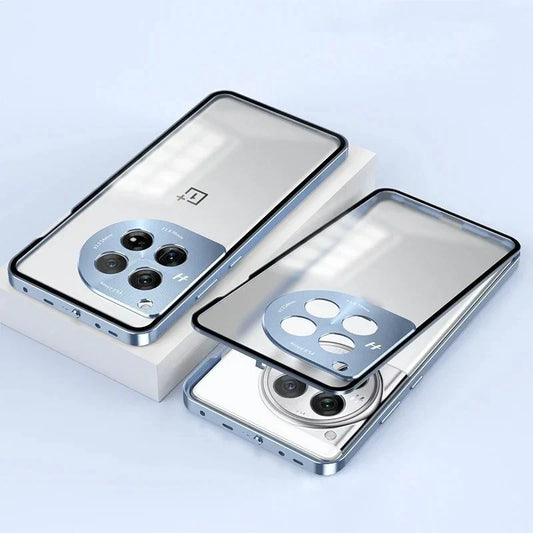 Aluminium Frame Glass Back Case For OnePlus