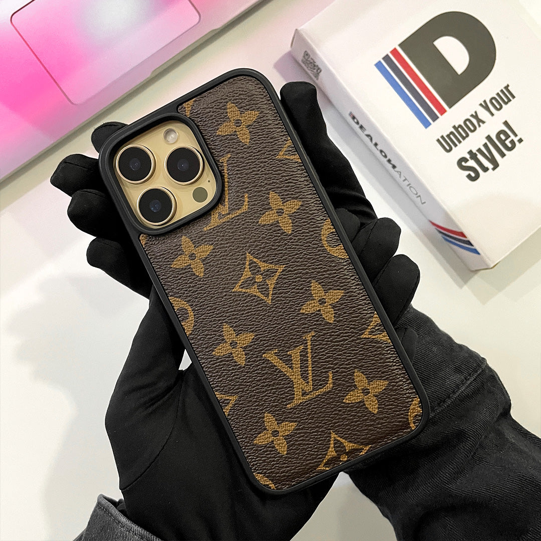 Luxury Designer LV Leather Case
