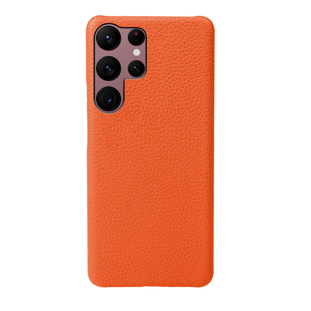 Luxury Real Leather S Series Phone Case For Samsung (Lychee Pattern)