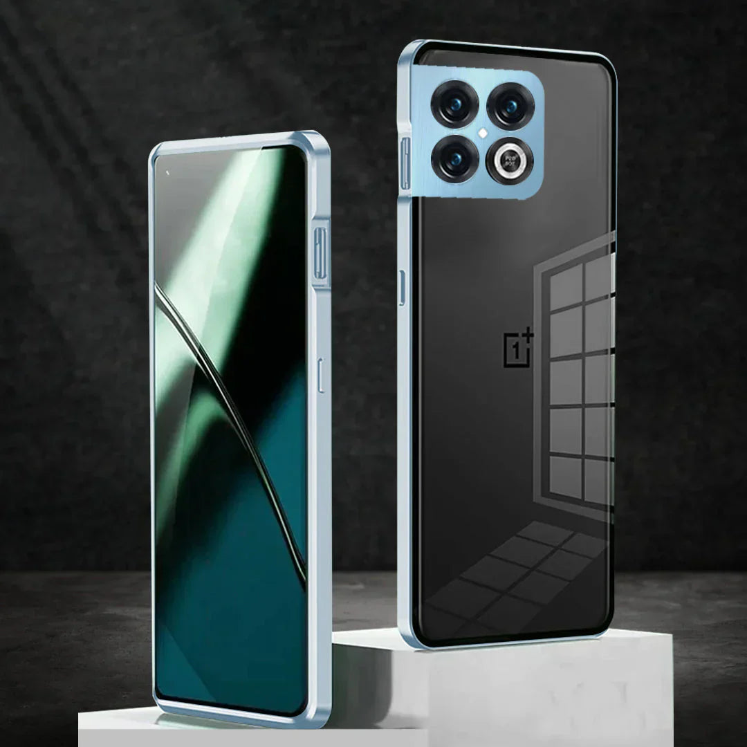 Aluminium Frame Glass Back Case For OnePlus