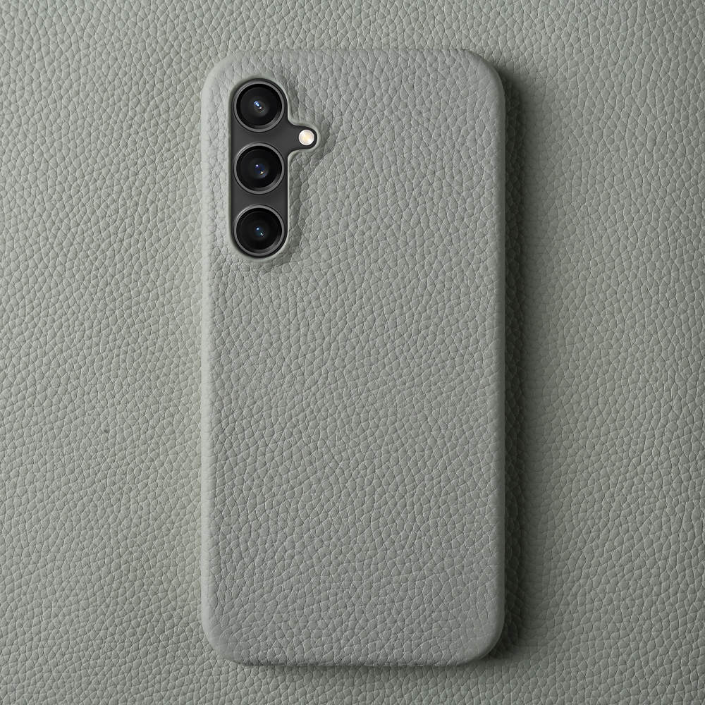 Luxury Real Leather S Series Phone Case For Samsung (Lychee Pattern)