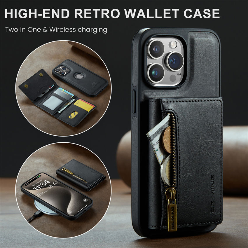 Zipper Wallet Magnetic Phone Case