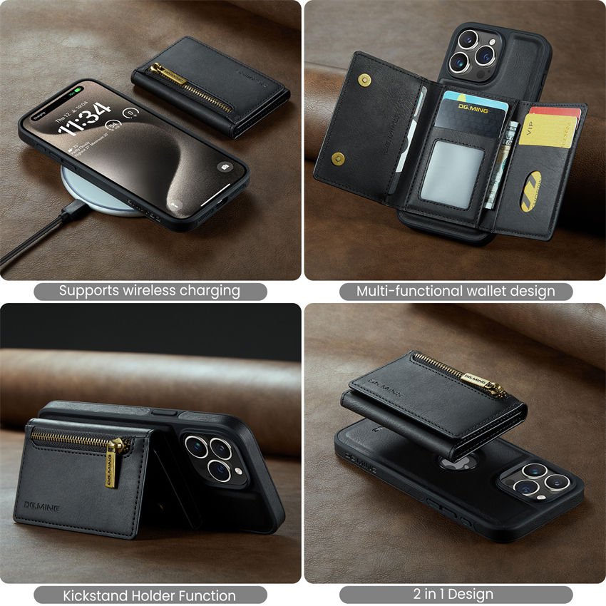 Zipper Wallet Magnetic Phone Case