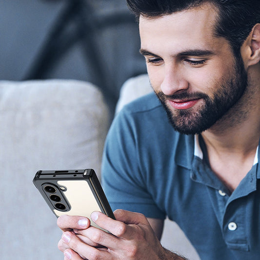 Galaxy Z Fold Series Shockproof Protective Shell Transparent Clear Case