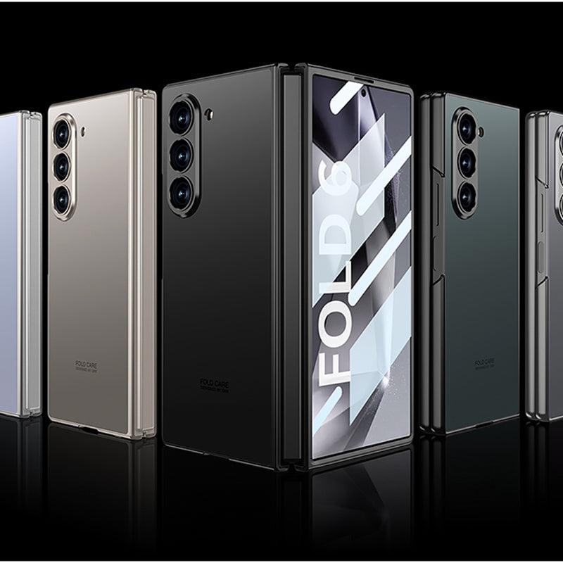 Galaxy Z Fold Matte Shine with Front Glass Protection Case