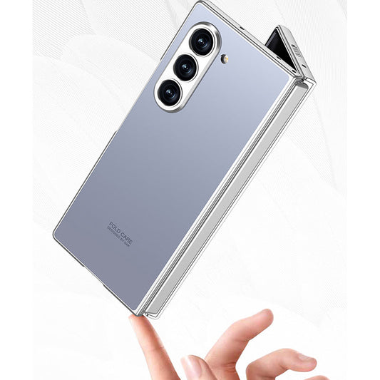 Galaxy Z Fold Matte Shine with Front Glass Protection Case