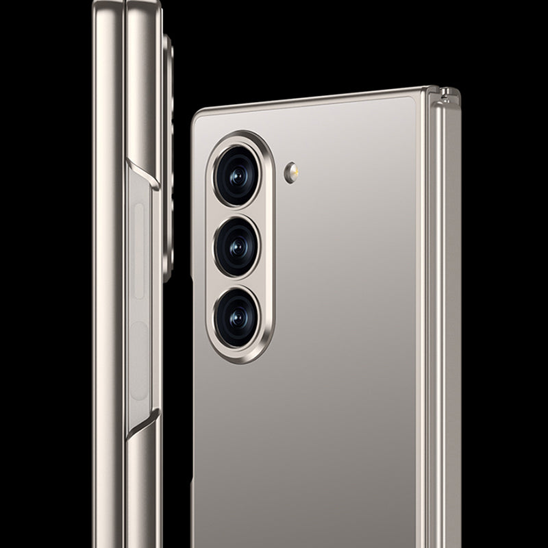 Galaxy Z Fold Matte Shine with Front Glass Protection Case