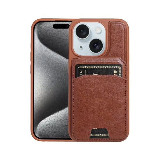 Card Holder Leather Magnetic Phone Cover