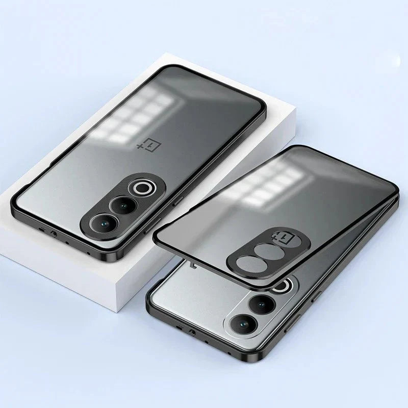 Aluminium Frame Glass Back Case For OnePlus