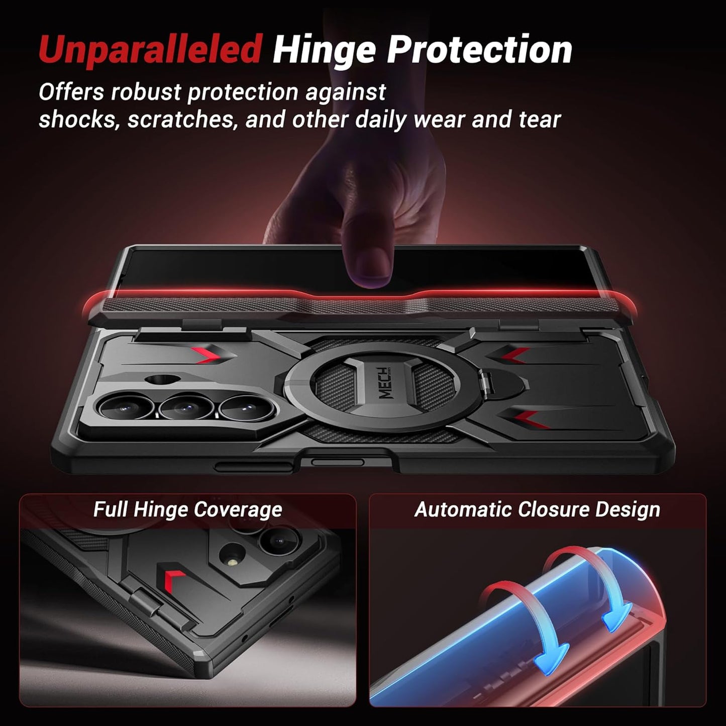 Z Fold Series Case with 360° Spin Magnetic Stand