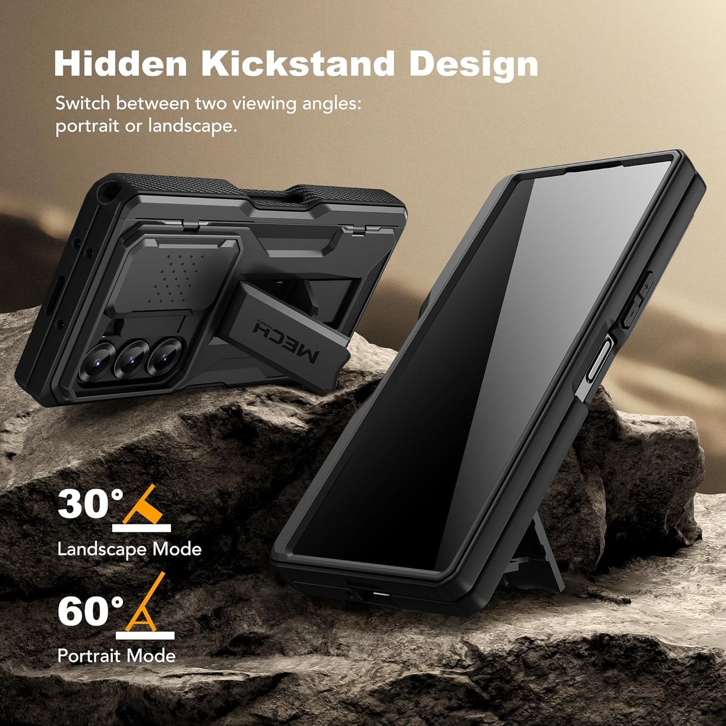 Z Fold Series Case Built-in Stand and Belt Clip