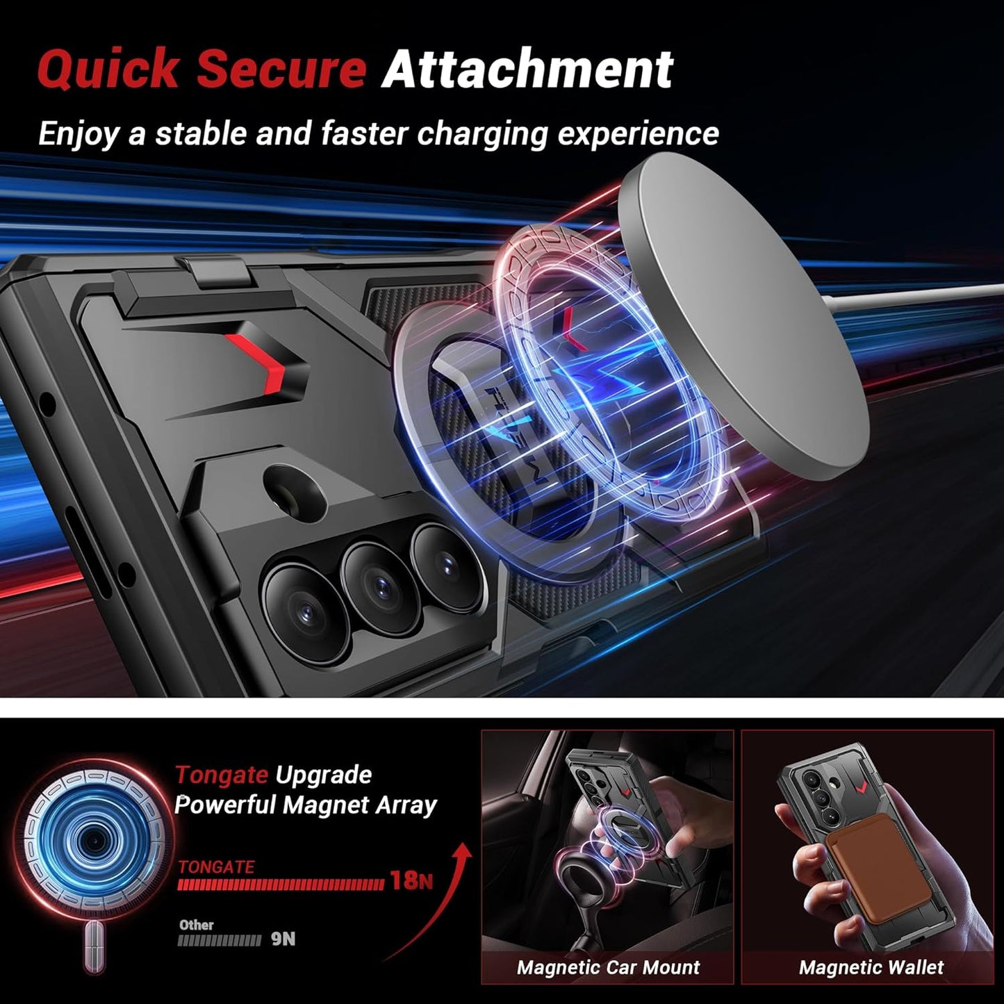 Z Fold Series Case with 360° Spin Magnetic Stand