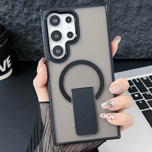 Samsung Galaxy  Ultra 5G Luxury Kickstand Magnetic Frosted Case