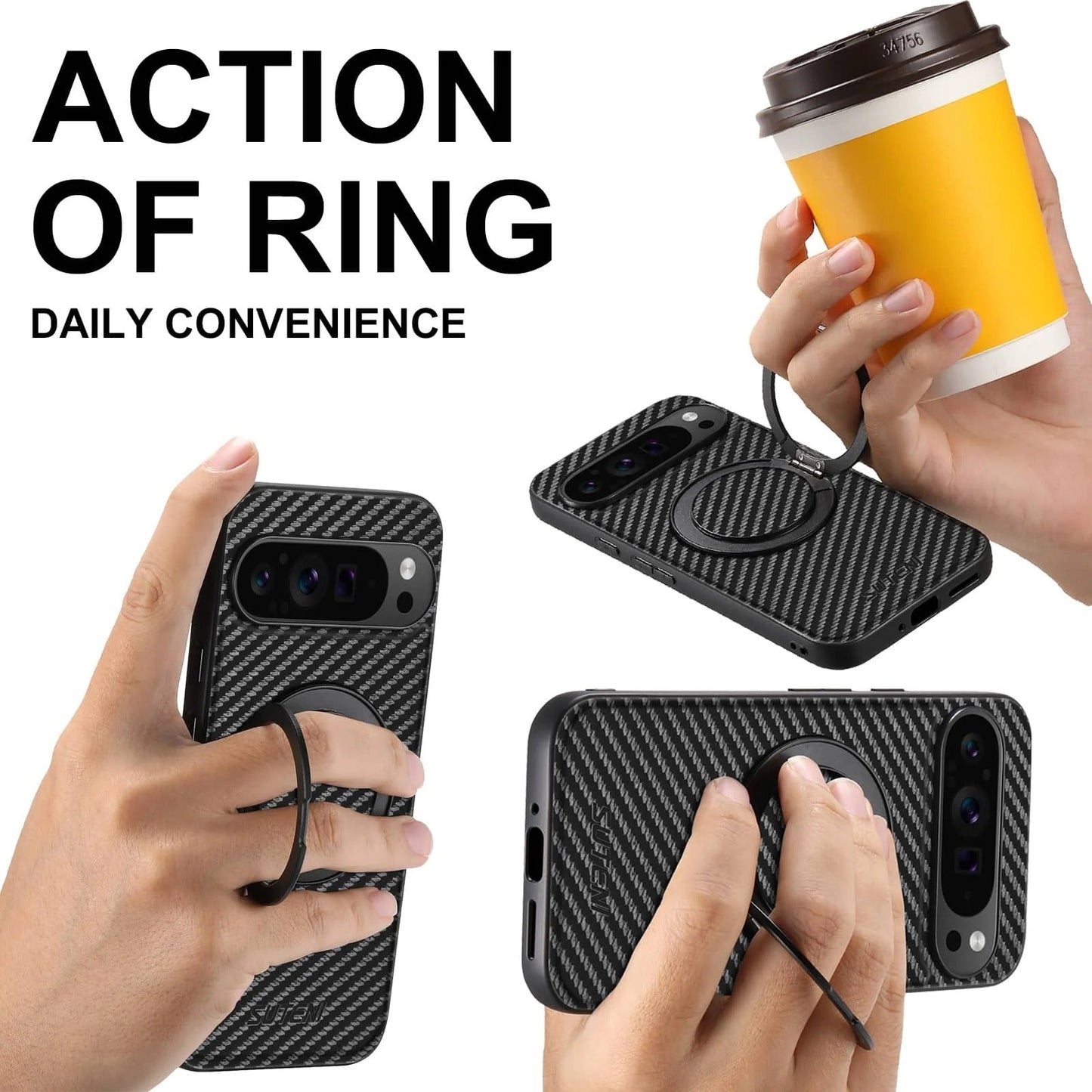 MagnoStand Pixel  10, 9 – Carbon Fiber MagSafe Armor