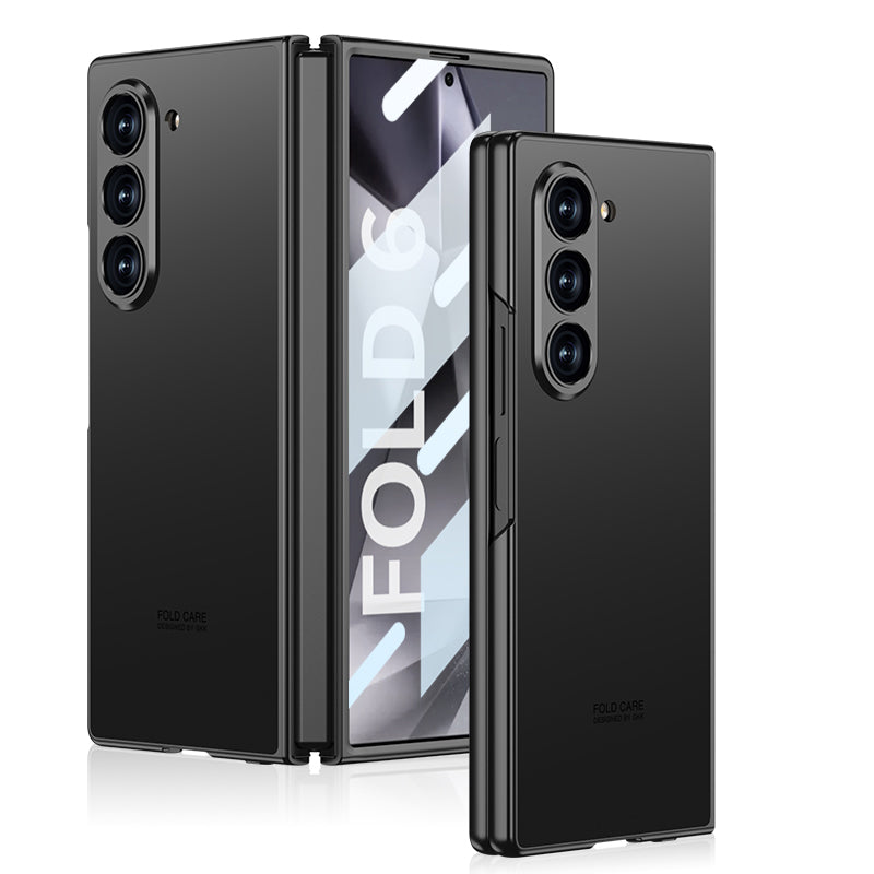 Galaxy Z Fold Matte Shine with Front Glass Protection Case