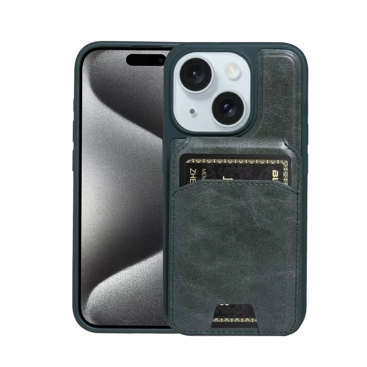 Card Holder Leather Magnetic Phone Cover