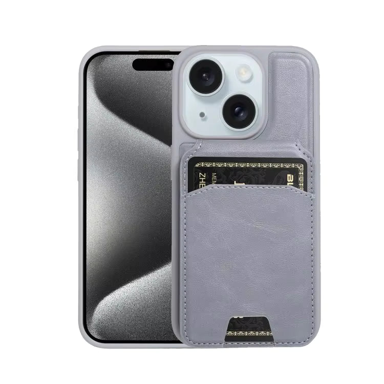 Card Holder Leather Magnetic Phone Cover