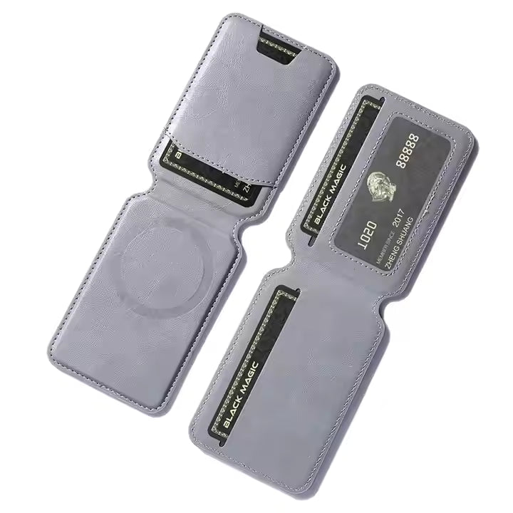 Card Holder Leather Magnetic Phone Cover